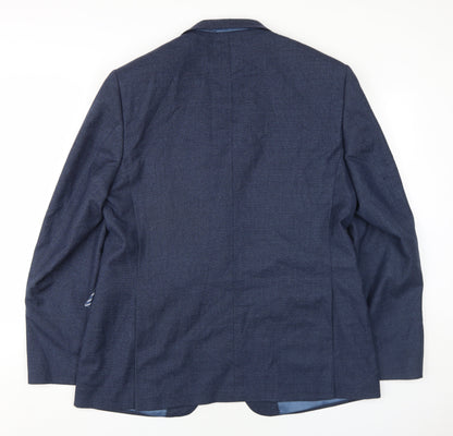 Mens UK Size 44 Marks and Spencer Regular Blue Suit Jacket