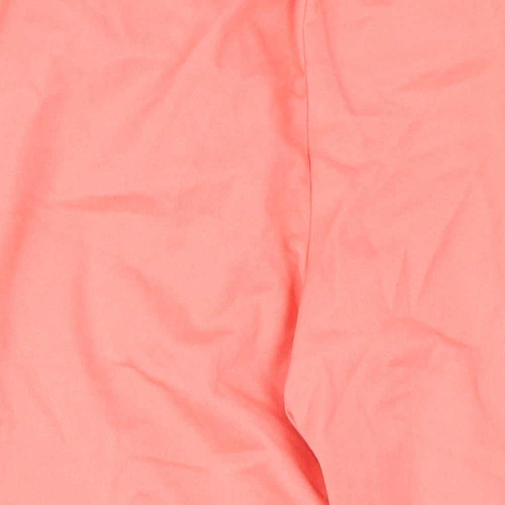 Object Womens Pink Polyester Trousers Size 6 L28 in Regular