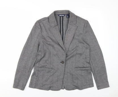 Womens UK Size S Lands' End Grey Jacket