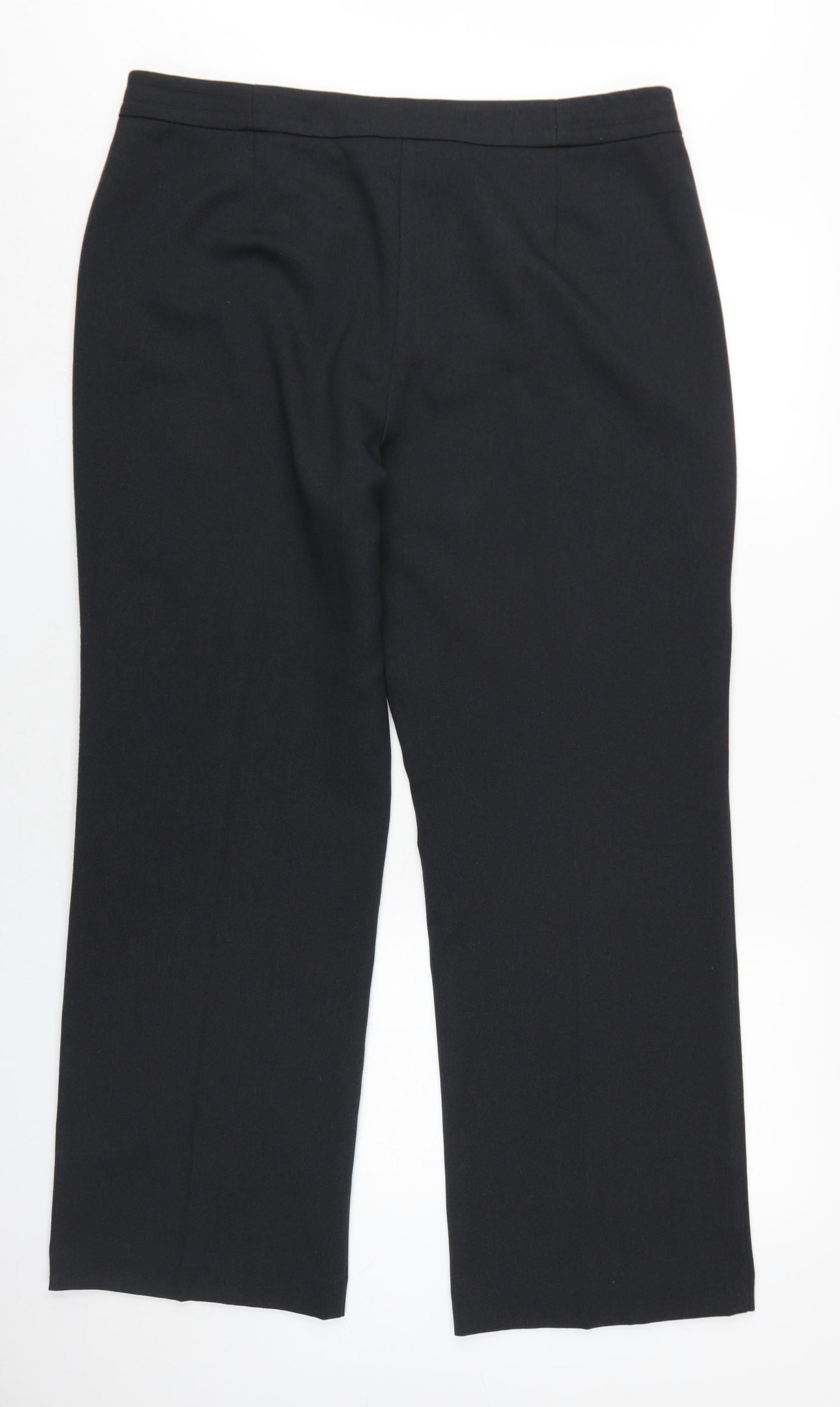 Womens UK Size 18 EWM Regular Fit Dress Pants Grey Trousers
