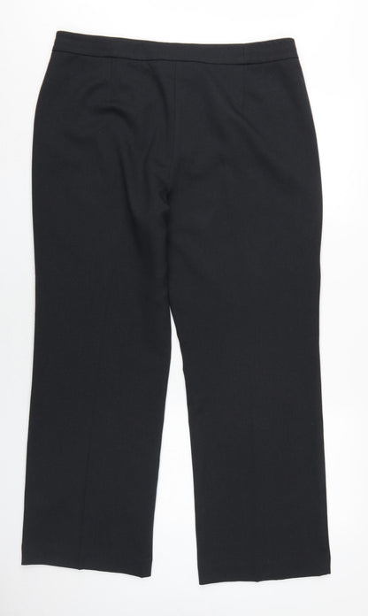 Womens UK Size 18 EWM Regular Fit Dress Pants Grey Trousers