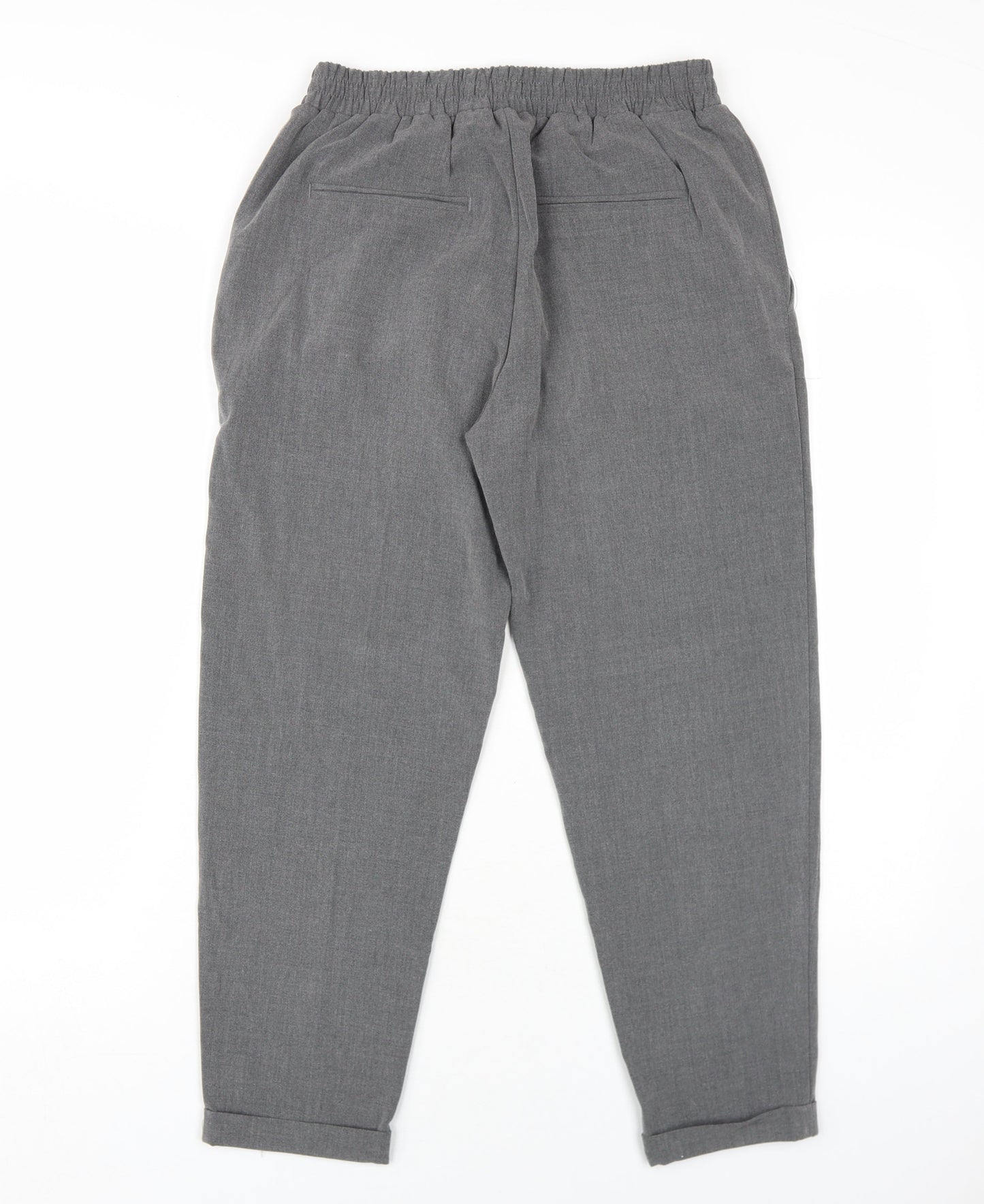 Womens UK Size S Pull&Bear Regular Fit  Grey Trousers