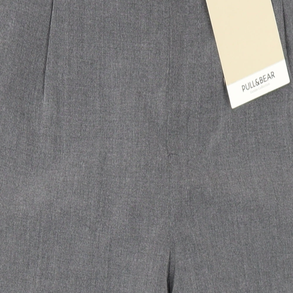 Womens UK Size S Pull&Bear Regular Fit  Grey Trousers