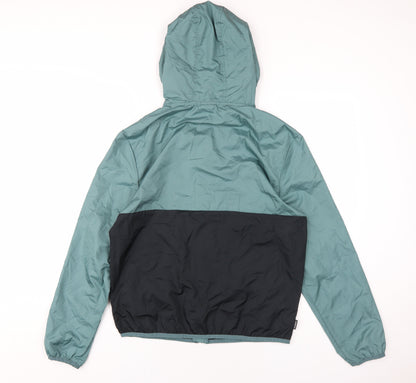 Element Boys Green Rain Coat Coat Size 14 Years Zip