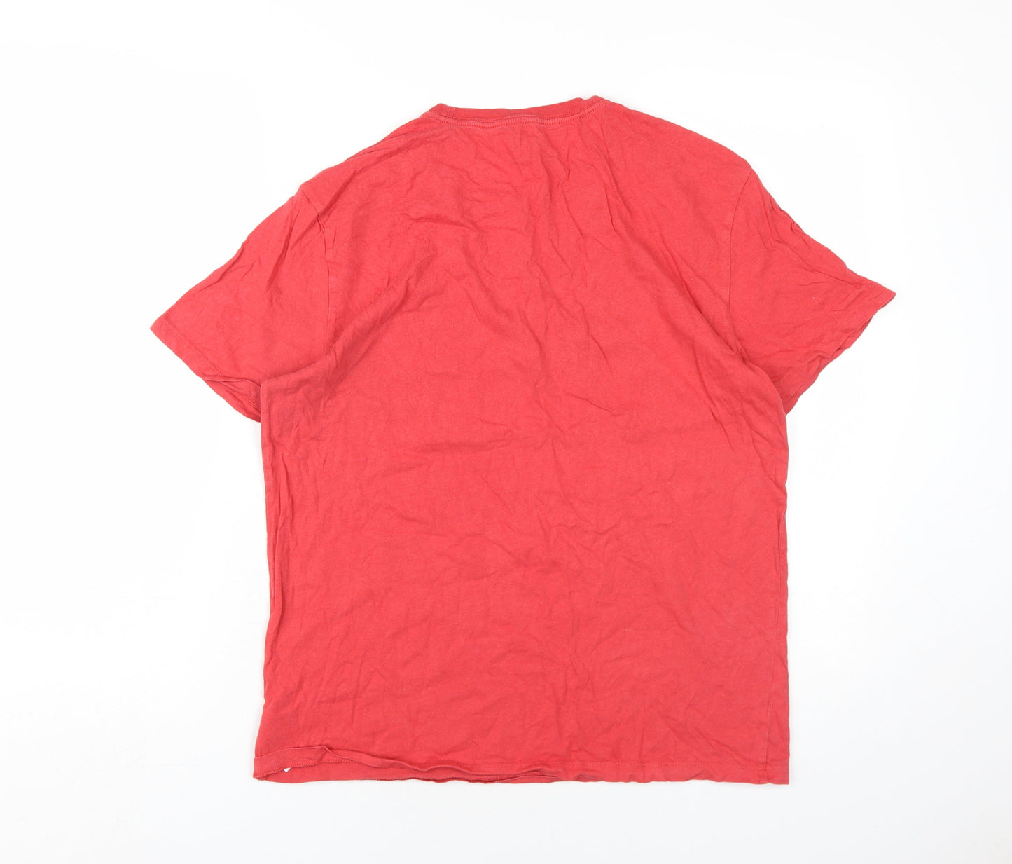 Womens UK Size M Gap Red Basic T-Shirt