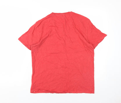 Womens UK Size M Gap Red Basic T-Shirt