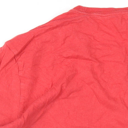 Womens UK Size M Gap Red Basic T-Shirt