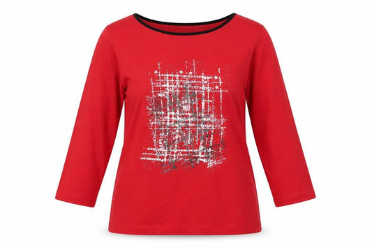 Womens UK Size 12 Bianca Red Basic T-Shirt