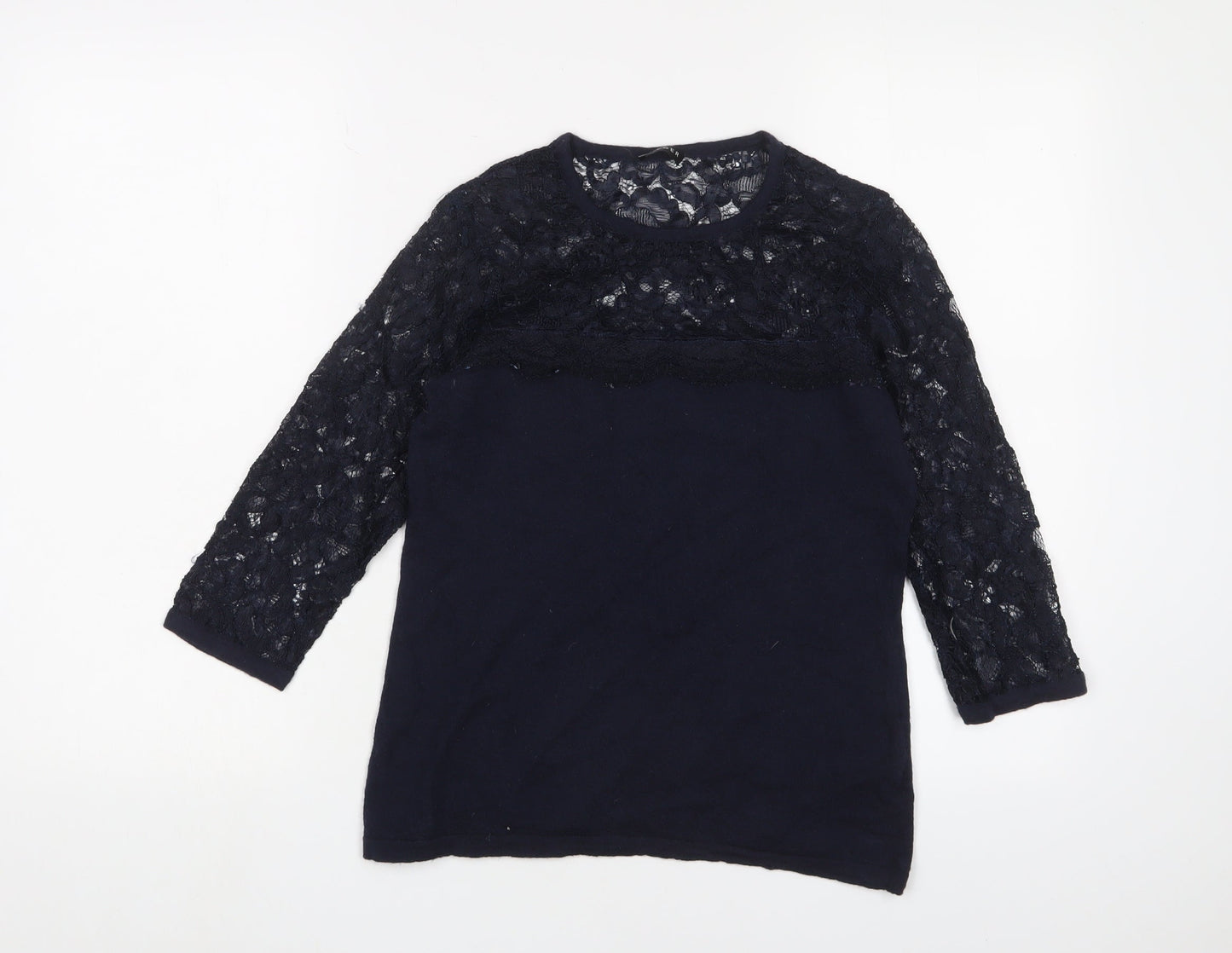 Jaeger Women's Blue Pullover Jumper, Size S