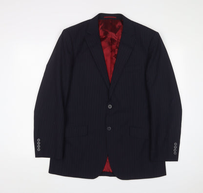 Mens UK Size 38 Pierre Cardin Regular Black Suit Jacket