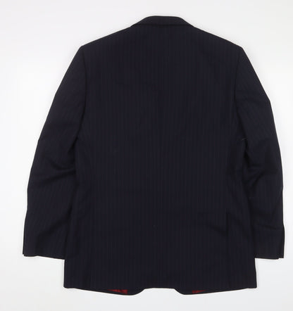 Mens UK Size 38 Pierre Cardin Regular Black Suit Jacket