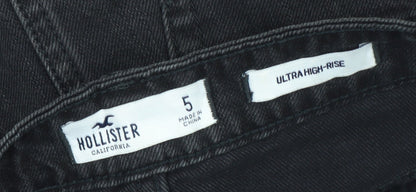 Hollister Women’s Black Distressed Denim Skirt Size 9