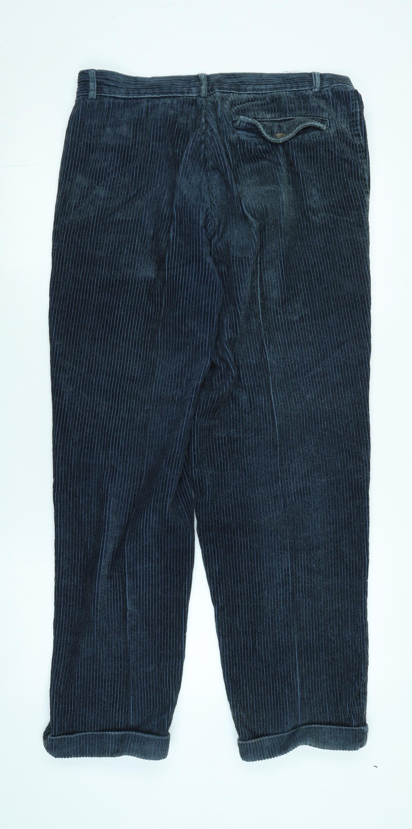 Ripley Men's Blue Corduroy Trousers Size 34L