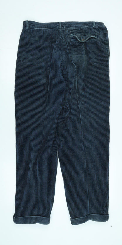 Ripley Men's Blue Corduroy Trousers Size 34L