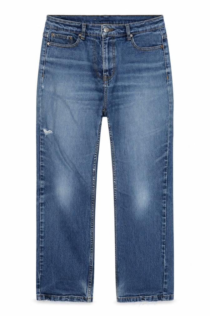 Mens UK Size L Cotton Traders Regular Fit Straight Blue Jeans
