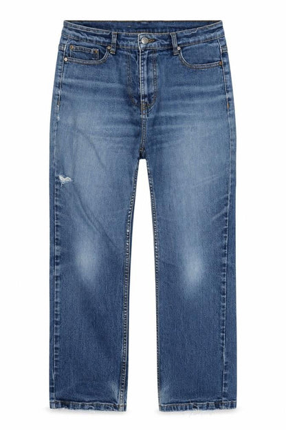 Mens UK Size L Cotton Traders Regular Fit Straight Blue Jeans