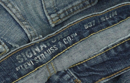 Levi Strauss Men's Blue Slim Denim Jeans S37