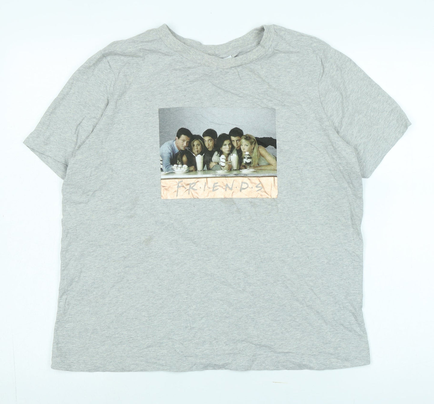 Womens UK Size 14 NEXT Grey Basic T-Shirt