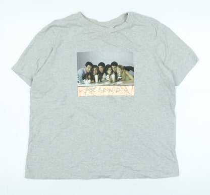 Womens UK Size 14 NEXT Grey Basic T-Shirt