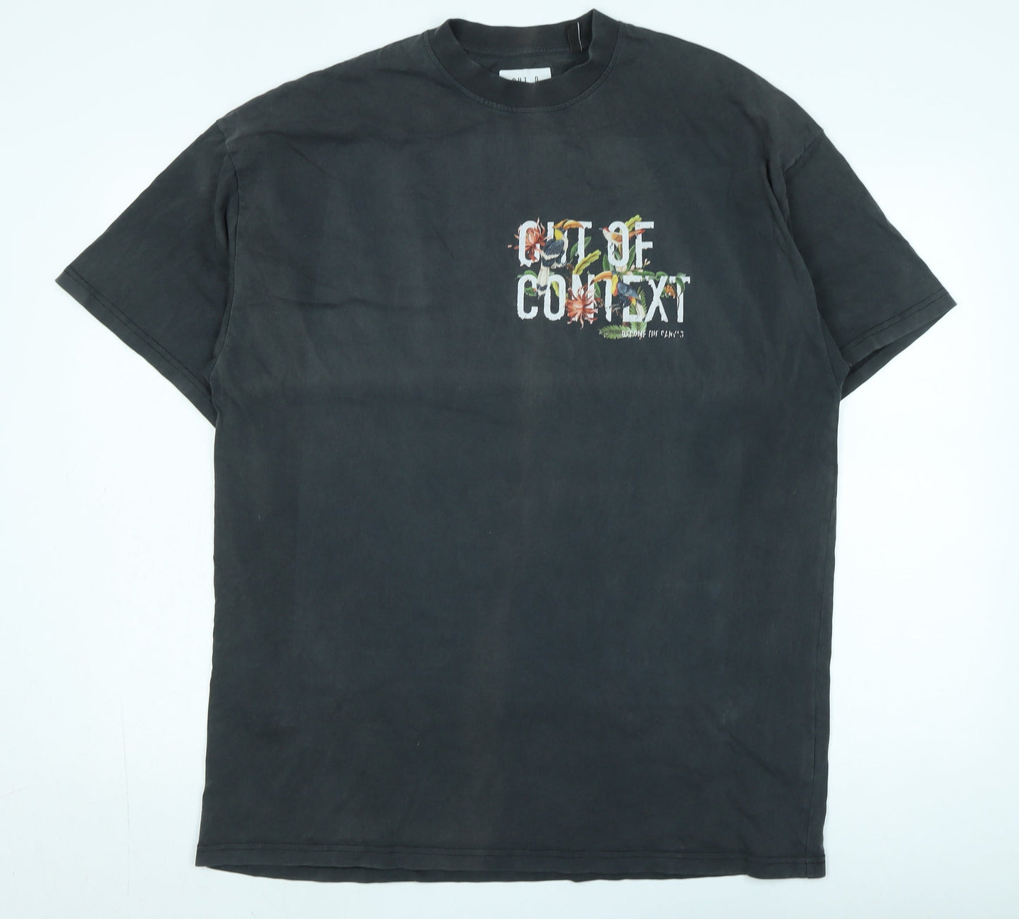 Out of Context Men's Black M Floral Graphic T-Shirt