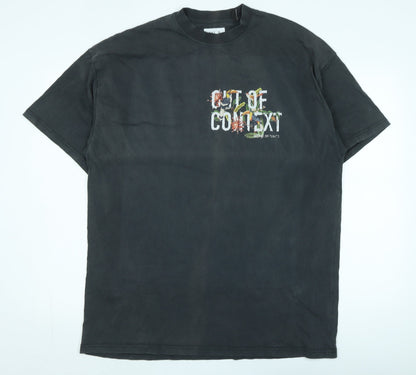Out of Context Men's Black M Floral Graphic T-Shirt