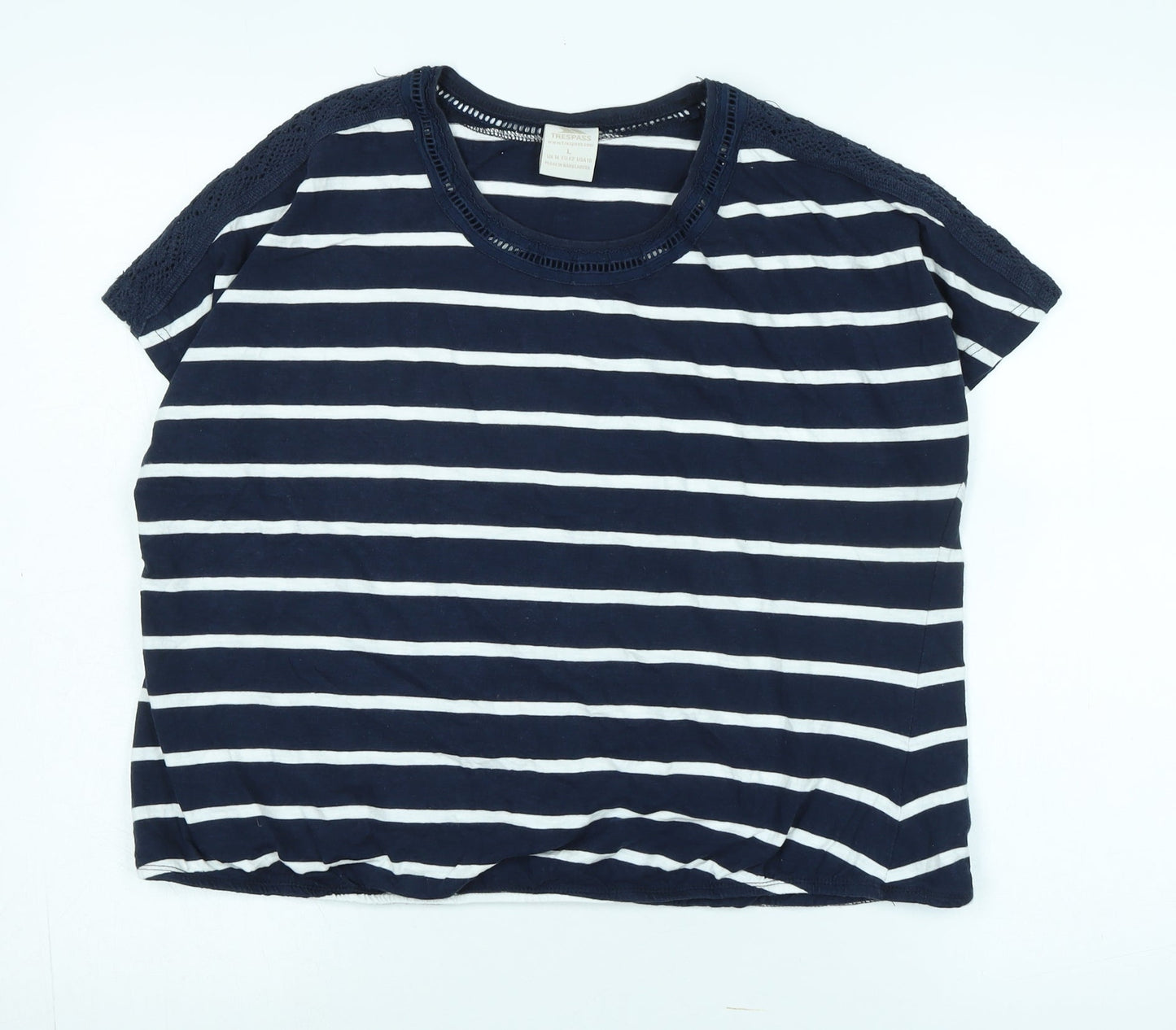 Womens UK Size 14 Trespass Blue Basic T-Shirt