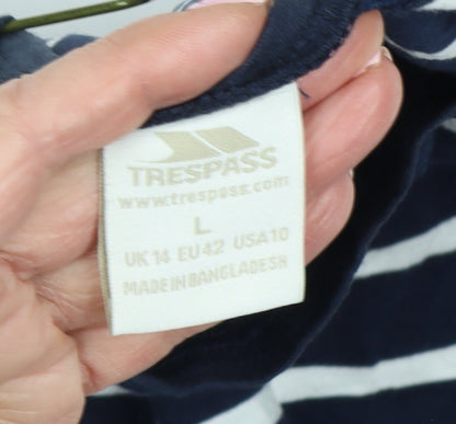 Womens UK Size 14 Trespass Blue Basic T-Shirt