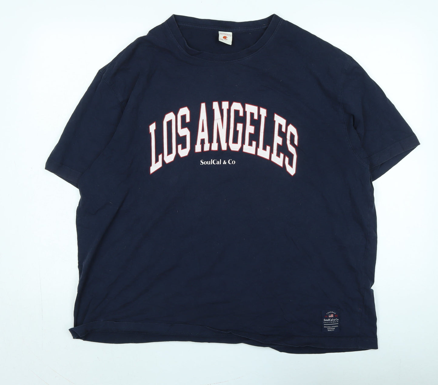 SoulCal & Co Men's 2XL Blue Crew Neck T-Shirt