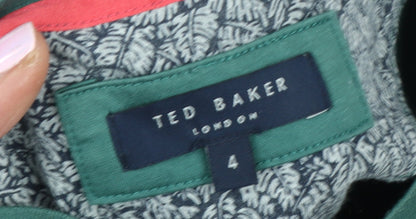 Ted Baker Men's Green Crew Neck T-Shirt M