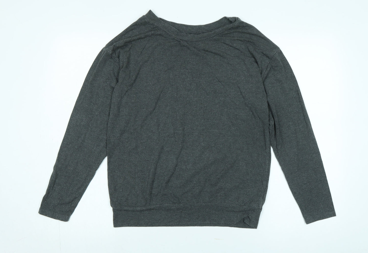 Womens UK Size XS Alfani Grey Basic T-Shirt