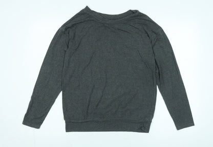 Womens UK Size XS Alfani Grey Basic T-Shirt