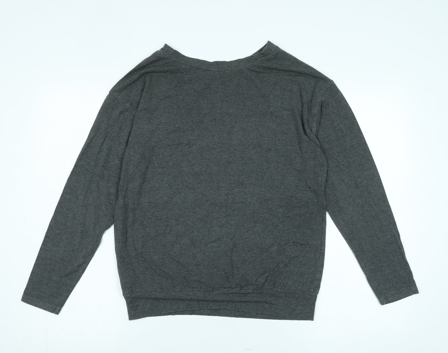 Womens UK Size XS Alfani Grey Basic T-Shirt