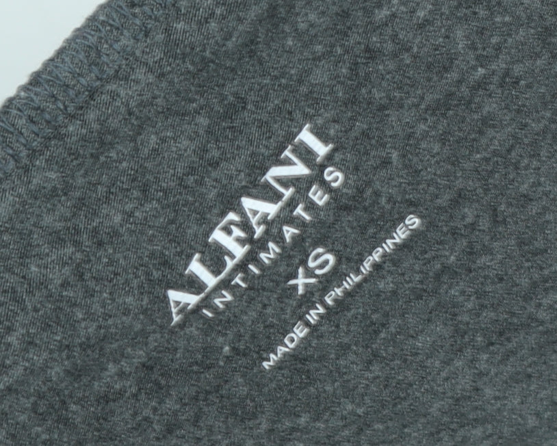 Womens UK Size XS Alfani Grey Basic T-Shirt