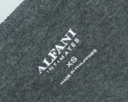 Womens UK Size XS Alfani Grey Basic T-Shirt