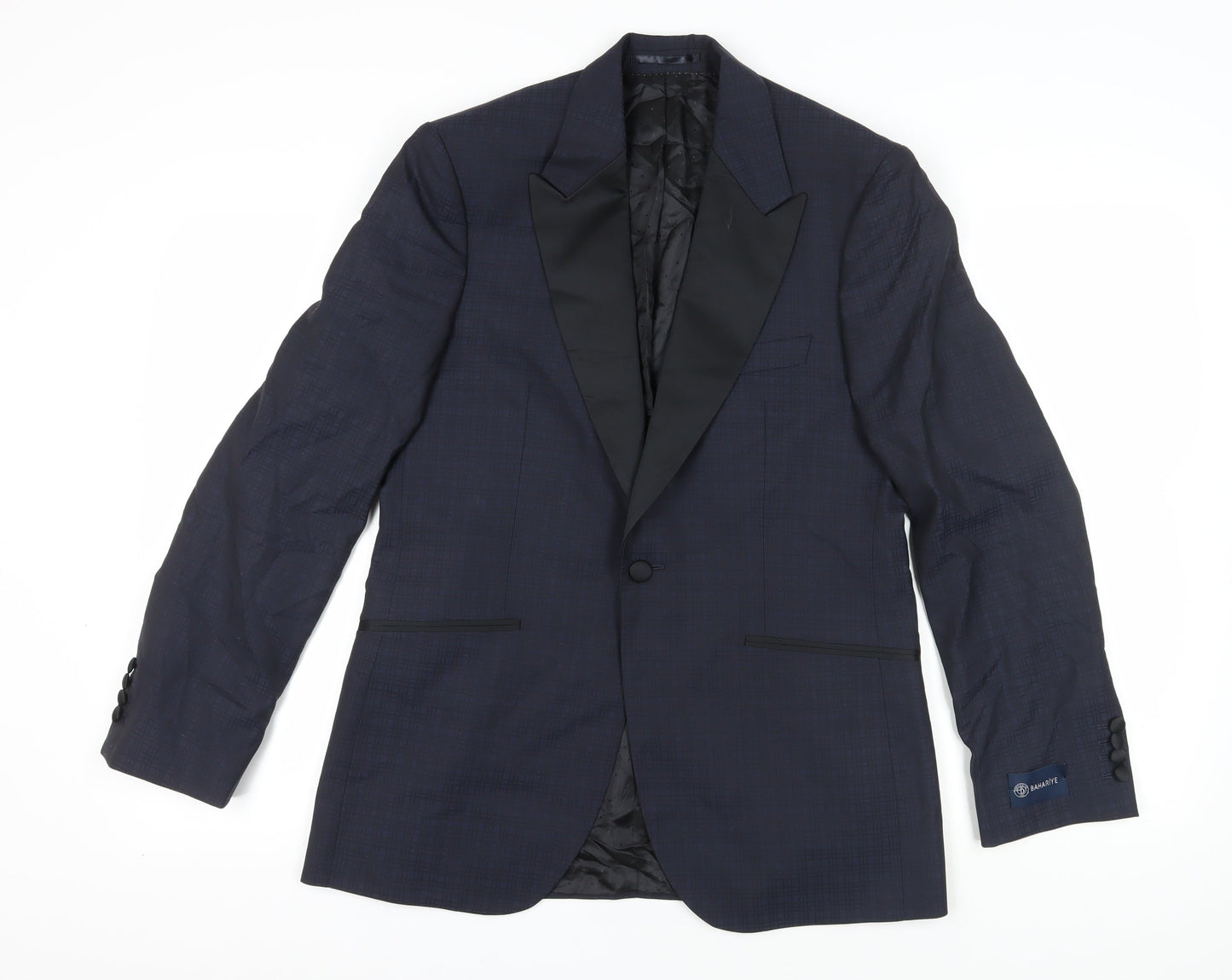 Mens UK Size 38 Jaeger Regular Blue Suit Tuxedo