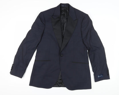 Mens UK Size 38 Jaeger Regular Blue Suit Tuxedo