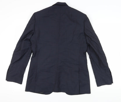 Mens UK Size 38 Jaeger Regular Blue Suit Tuxedo