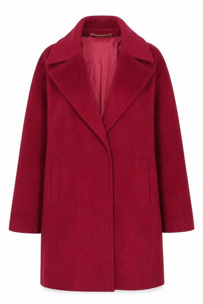 Womens UK Size 14 Jasper Conran Red Overcoat