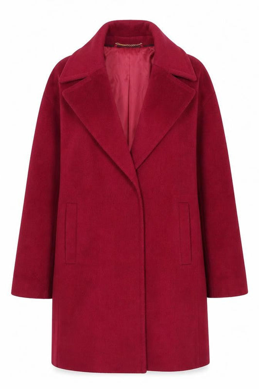 Womens UK Size 14 Jasper Conran Red Overcoat