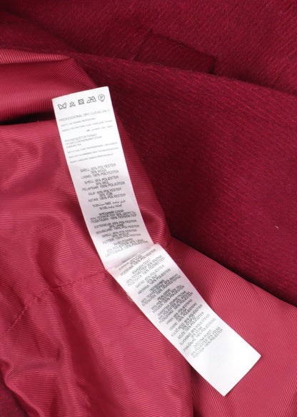 Womens UK Size 14 Jasper Conran Red Overcoat