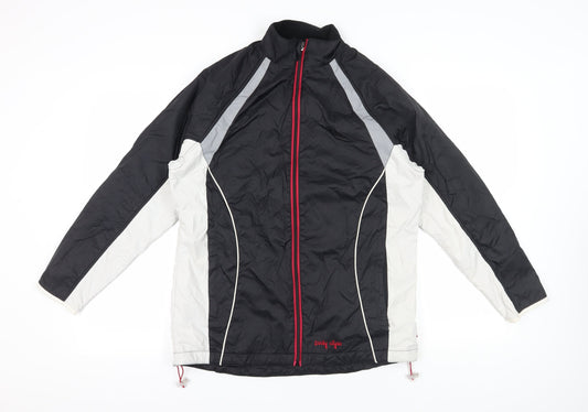 Womens UK Size 14 TCM Black Windbreaker Coat