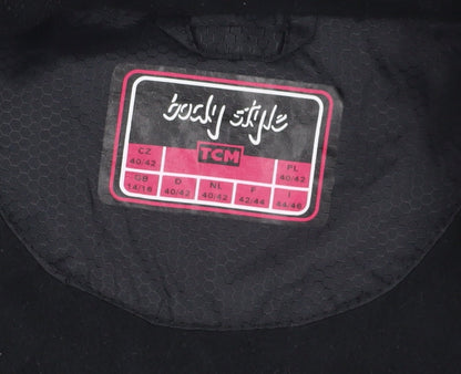Womens UK Size 14 TCM Black Windbreaker Coat