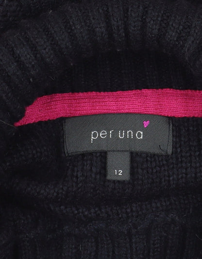 Womens UK Size 12 Marks and Spencer Black Cardigan Jumper