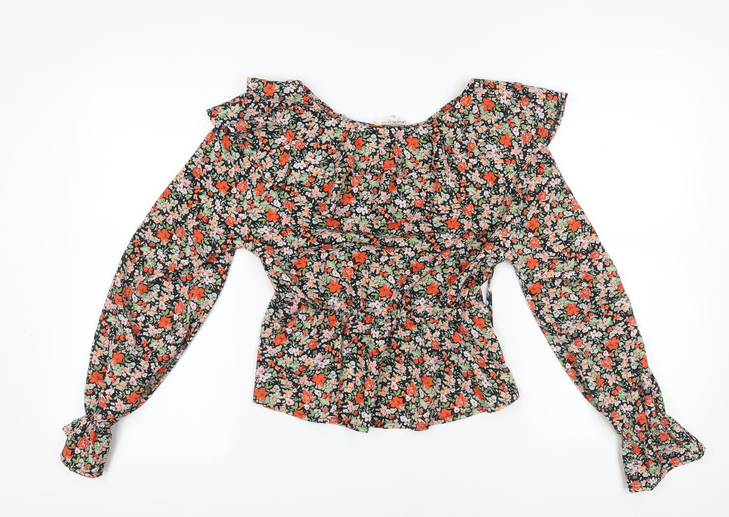 Womens UK Size 12 Urban Bliss Multicoloured Basic Blouse