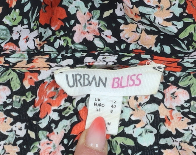 Womens UK Size 12 Urban Bliss Multicoloured Basic Blouse