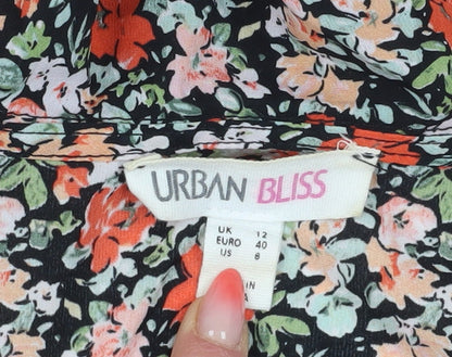 Womens UK Size 12 Urban Bliss Multicoloured Basic Blouse
