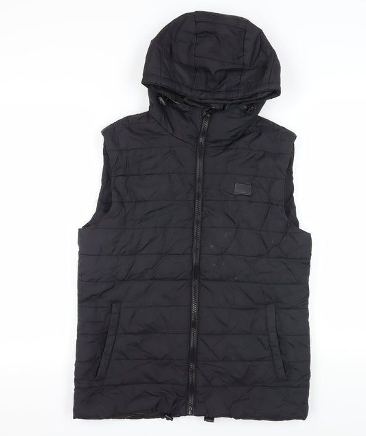 Mens UK Size M Blend Black Puffer Jacket