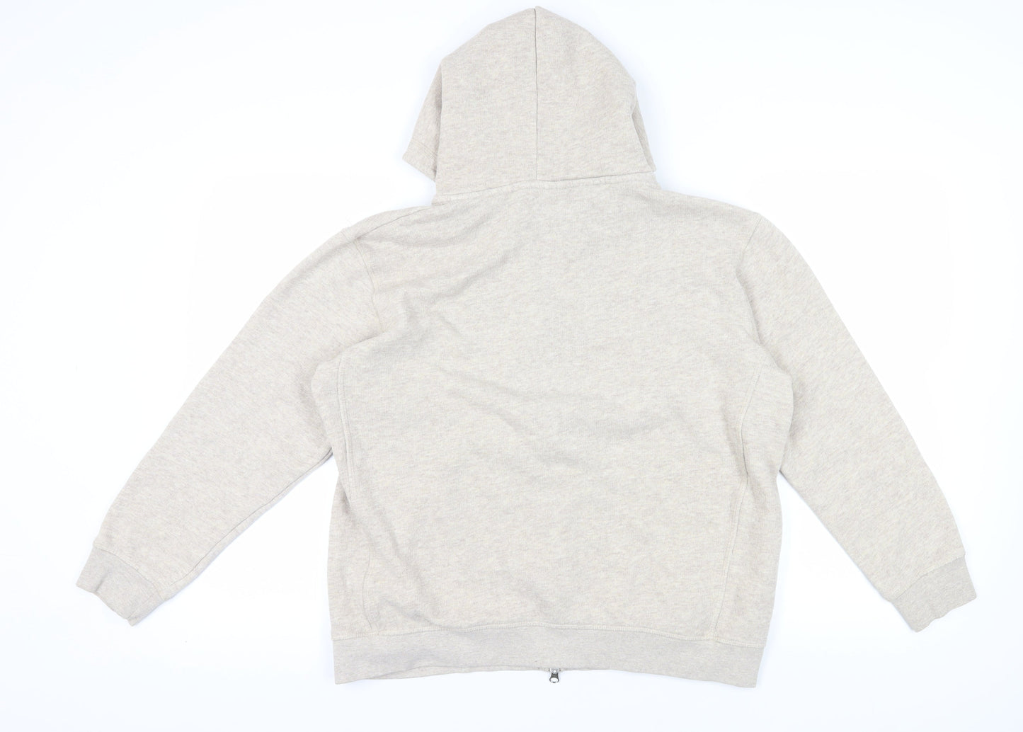 Zara Women's Beige Full Zip Hoodie Size 16
