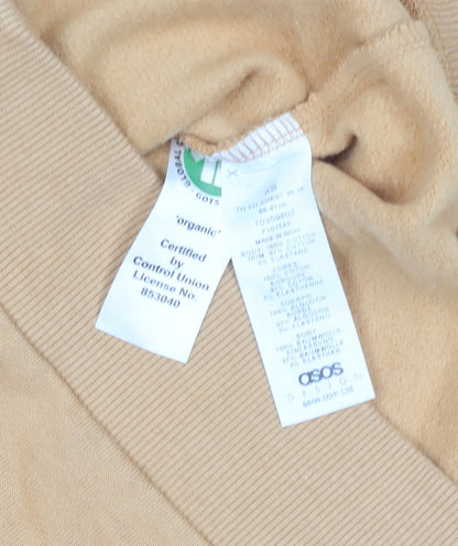 Womens UK Size XS ASOS DESIGN Beige Pullover Sweatshirt