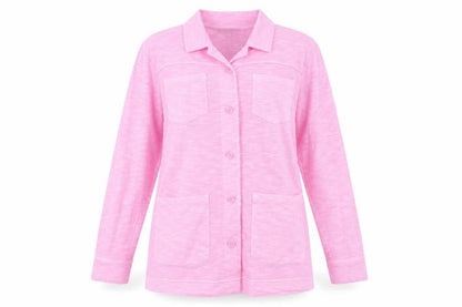Womens UK Size 14 NEXT Pink Basic Button-Up